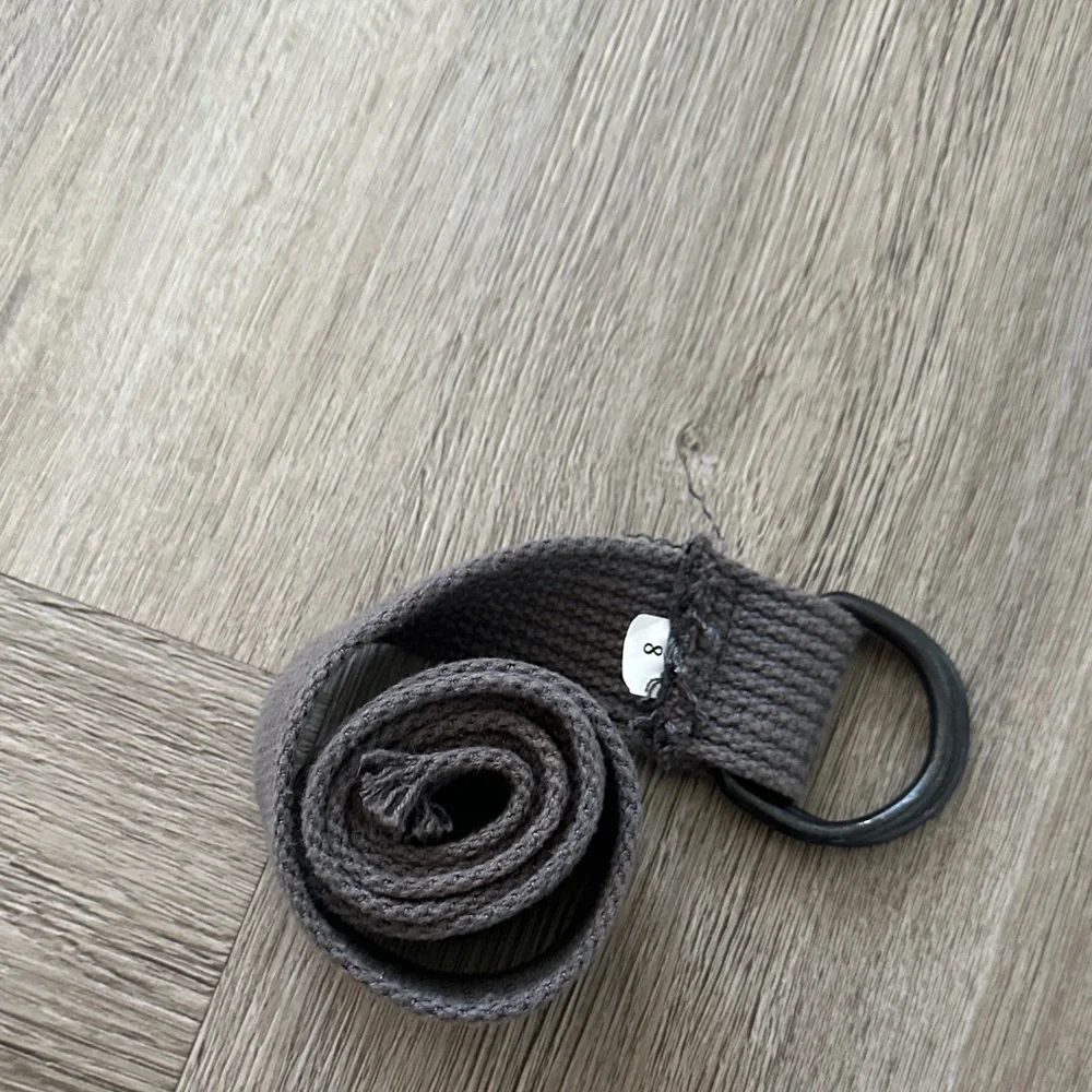 Kids' Gray Belt with Double Ring Buckle